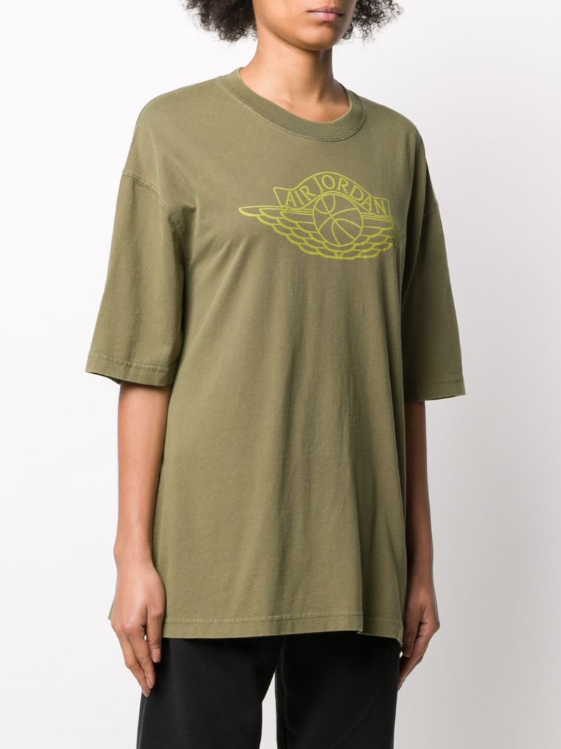 Shop Nike Jordan Oversized T-shirt In Green