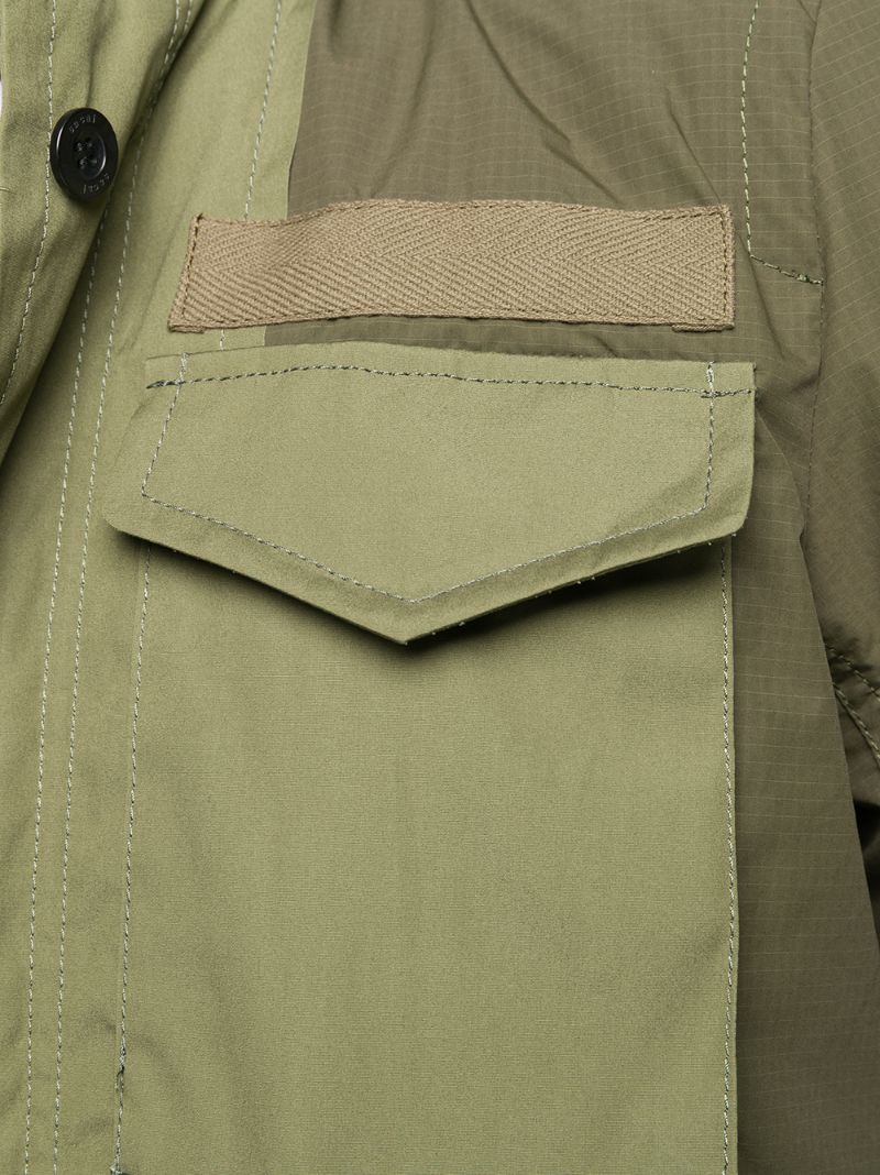 SACAI CONTRASTING-PANEL LIGHT JACKET 