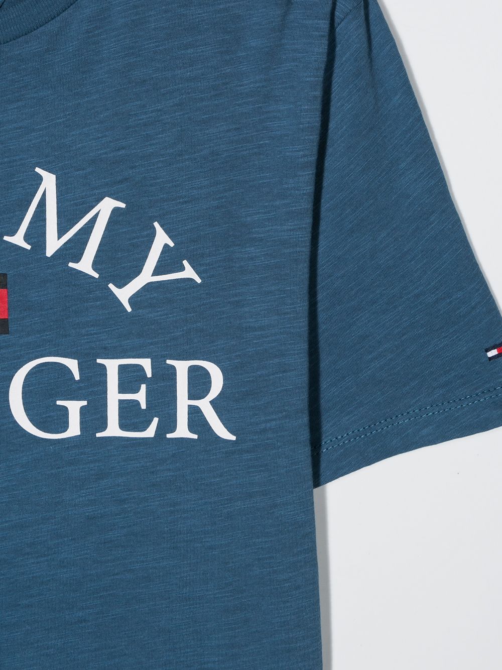 фото Tommy hilfiger junior teen logo print t-shirt