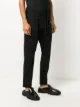 Attachment drawstring tapered trousers