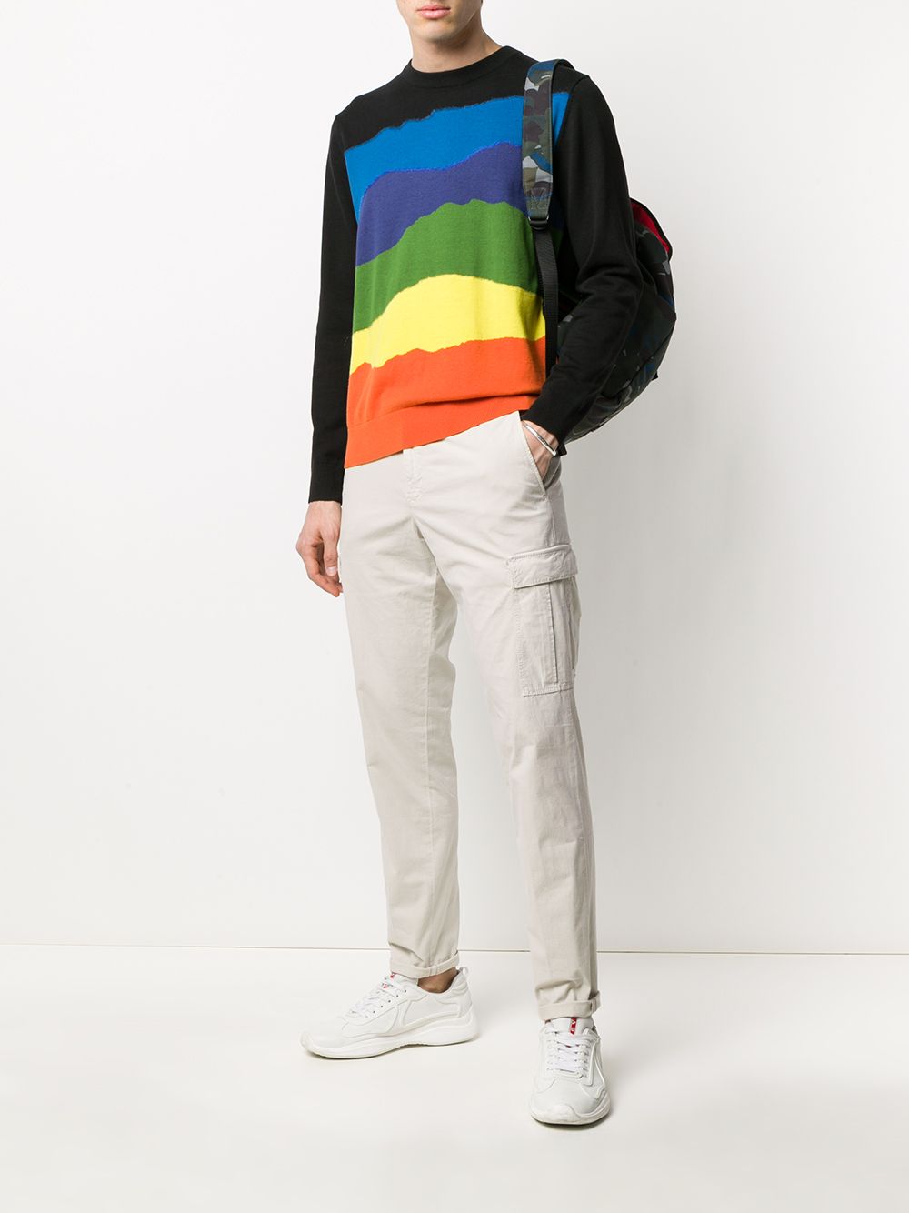 фото Paul smith panelled crew-neck pullover