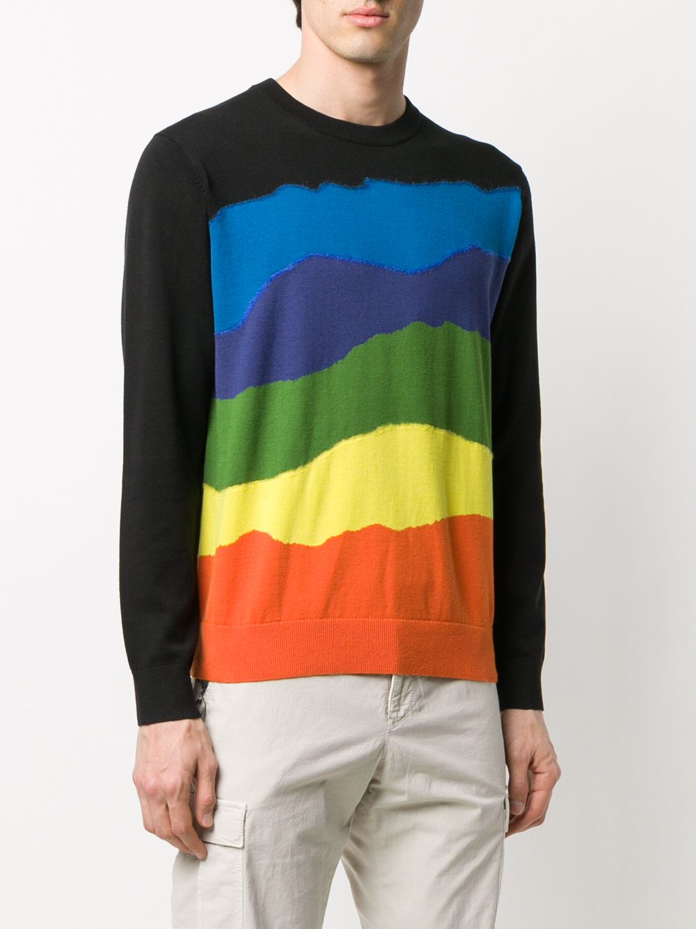 фото Paul smith panelled crew-neck pullover