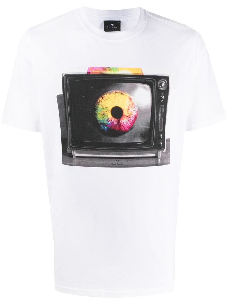 Paul Smith Photographic-print Crew Neck T-shirt In White