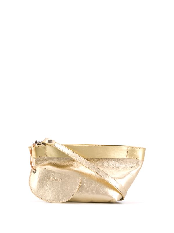 metallic clutch bag