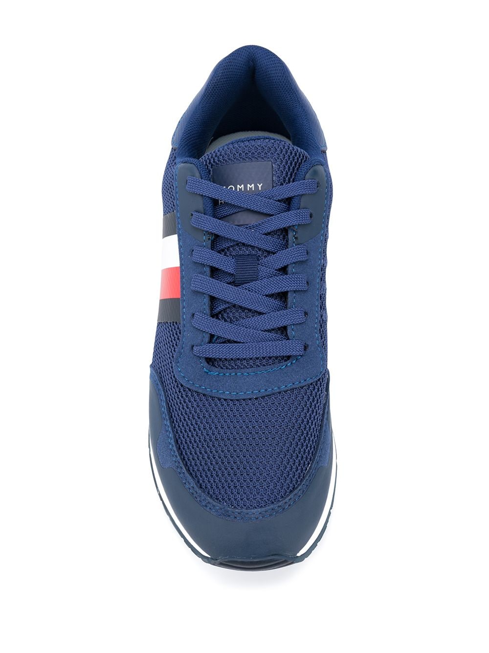 Shop Tommy Hilfiger panelled colour-block sneakers with Express ...