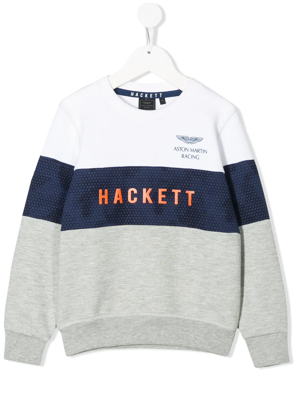Hackett Babies' X Aston Martin Striped Sweatshirt In White