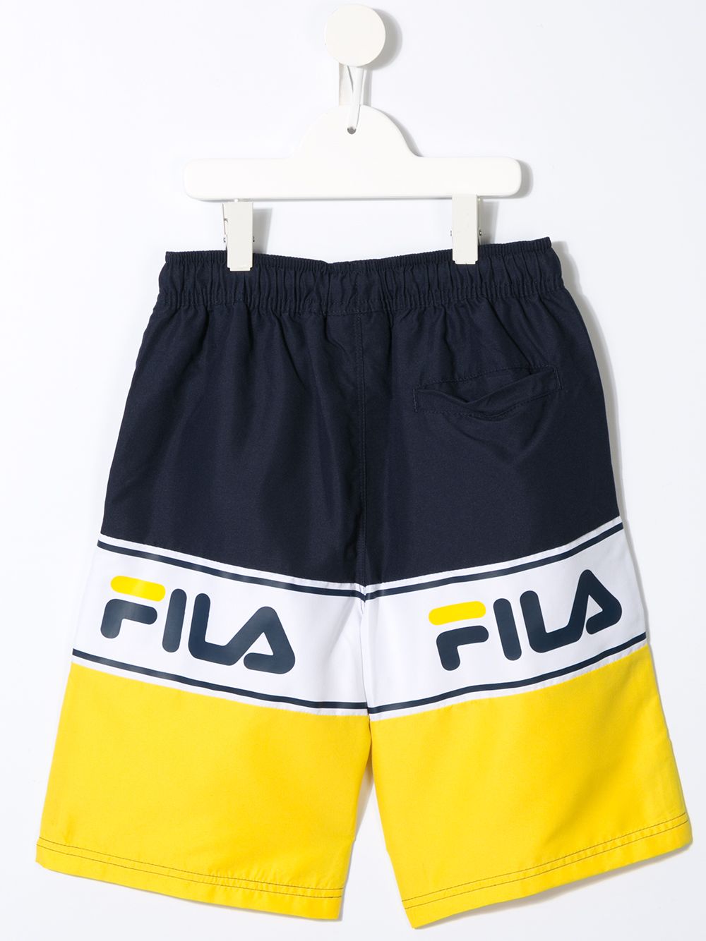 фото Fila kids шорты в стиле колор-блок с логотипом