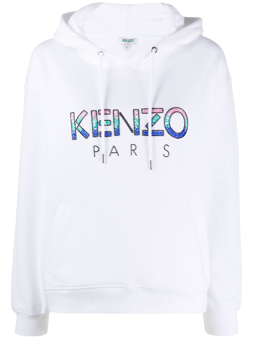 фото Kenzo худи с логотипом из бисера