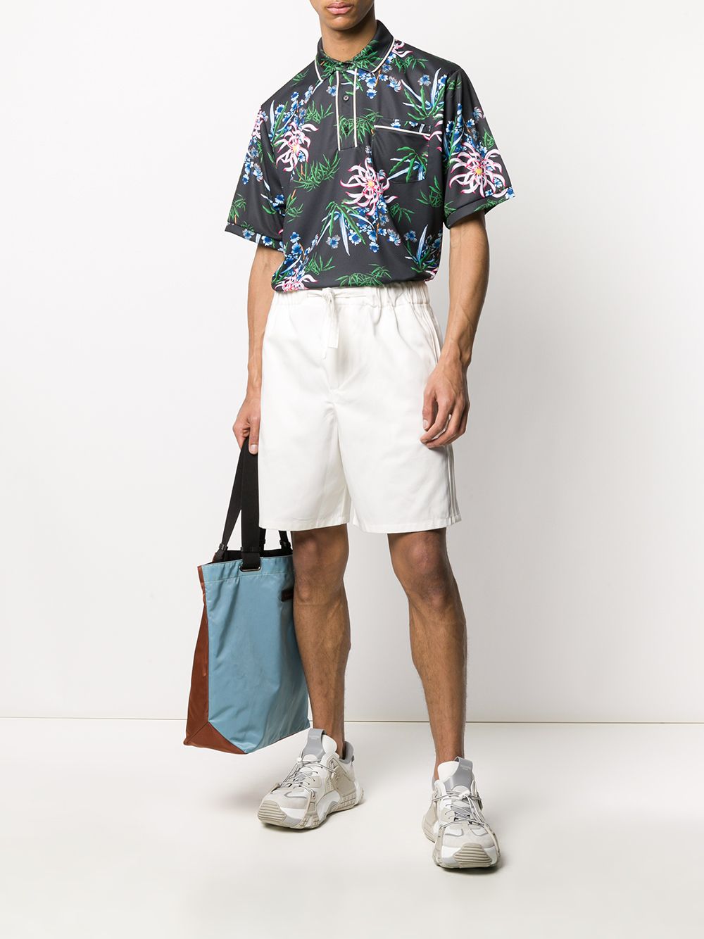 фото Kenzo drawstring waist cotton shorts