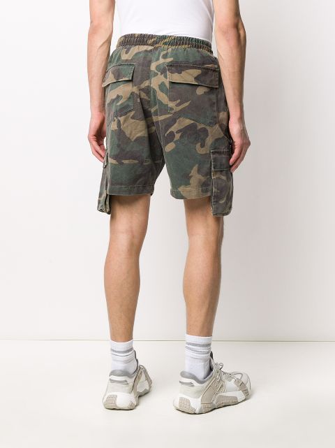 rhude camo shorts