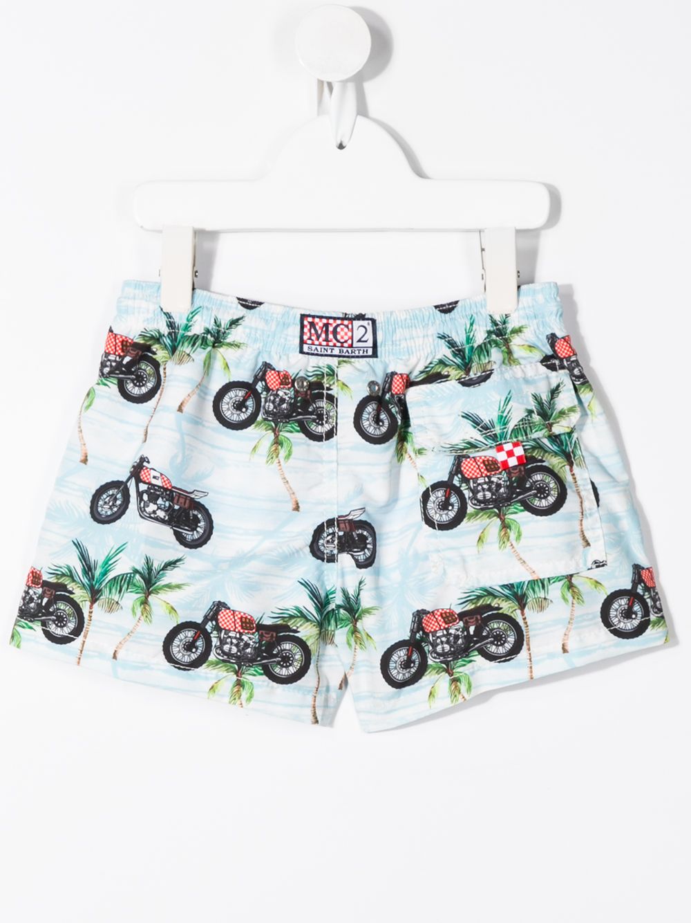 фото Mc2 saint barth kids graphic print swim shorts