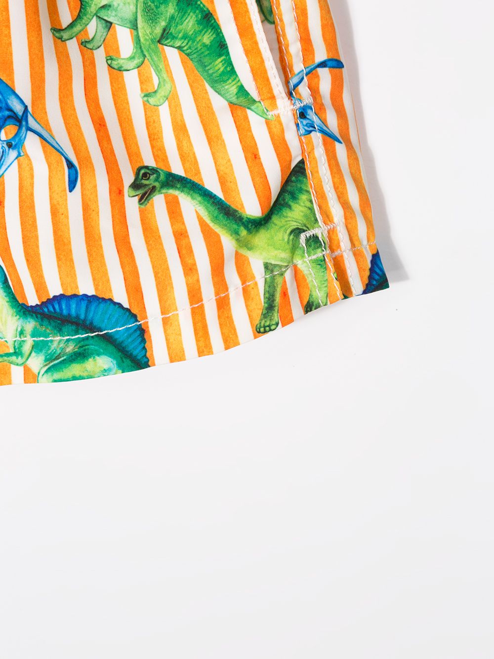 фото Mc2 saint barth kids striped graphic print swim shorts