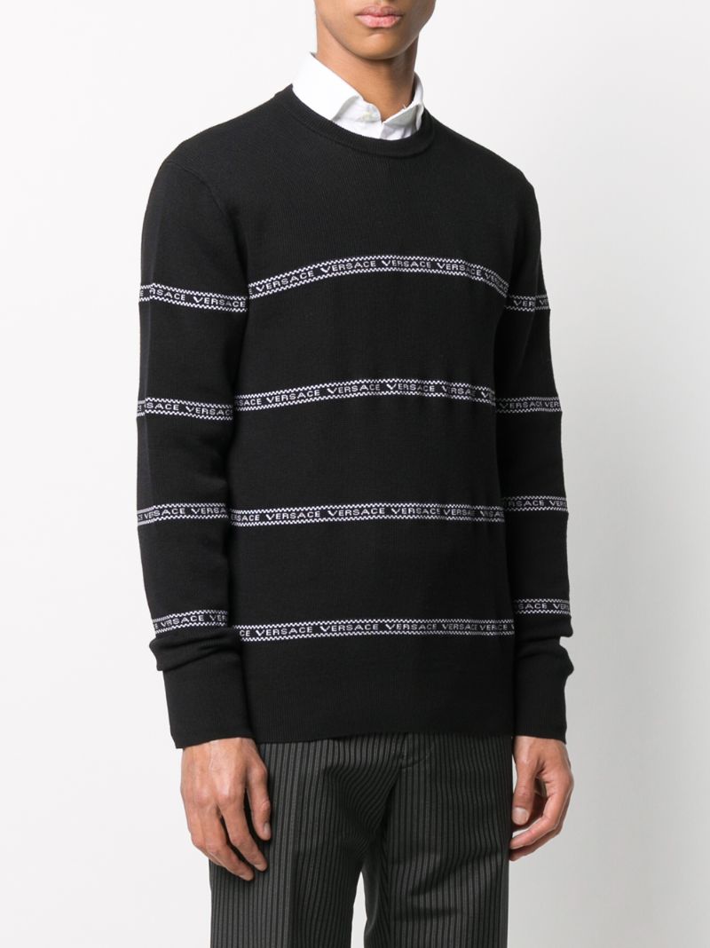 Shop Versace Jumper In Black