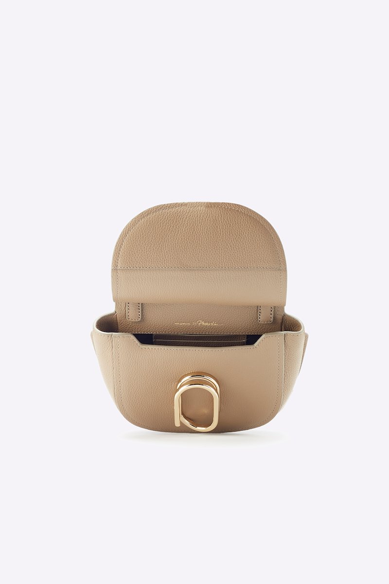 Alix Mini Hunter-coffee #1 Alix Mini Hunter, A bag can make or break an outfit. It's a good thing this coffee-leather mini Alix shoulder bag from 3.1 Phillip Lim will only make your outfit shine, thanks to its gold-tone hardware. The perfect accessory. Featuring a foldover top with magnetic closure, an internal slip pocket, gold-tone hardware and a shoulder strap. - 3