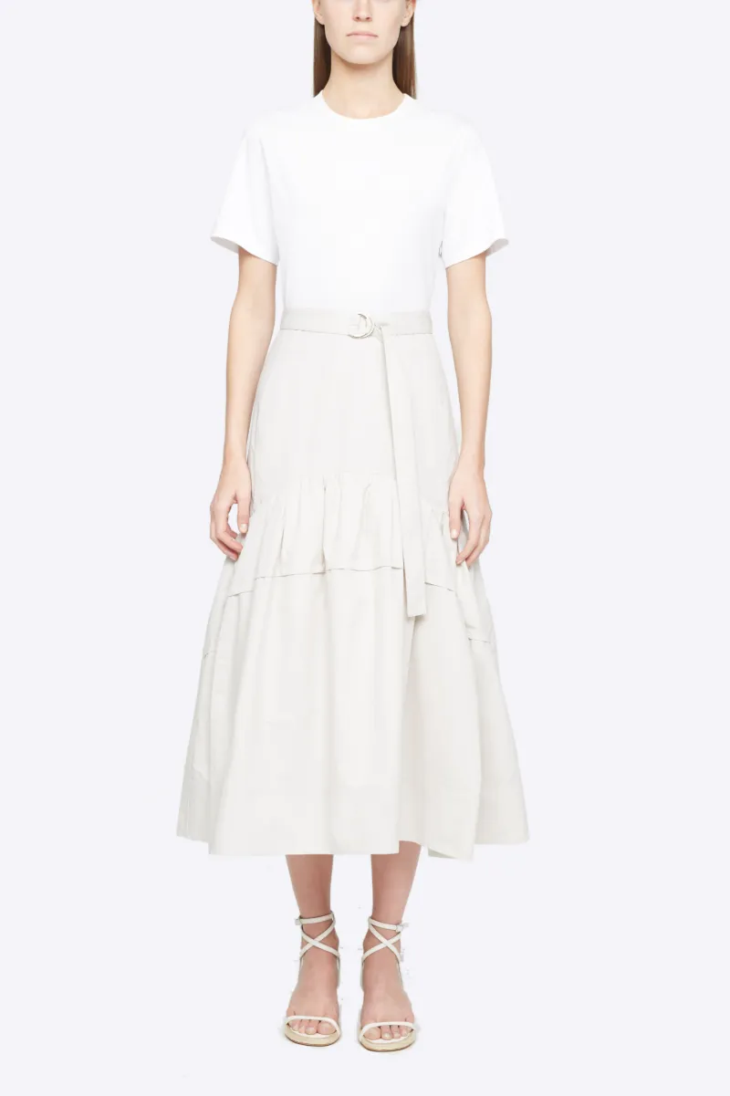 T-Shirt Dress With Shirred Skirt | 3.1 