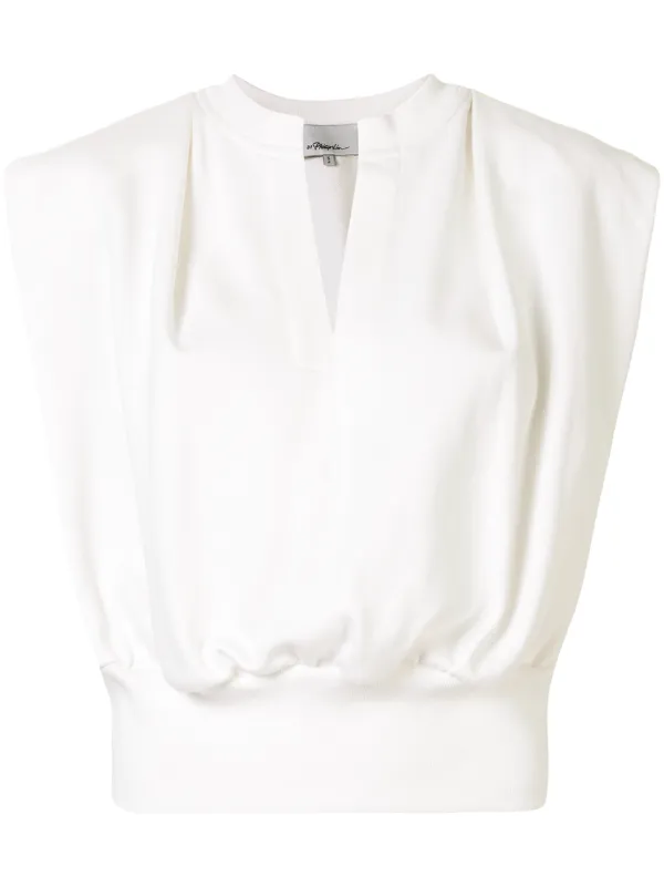 3.1 Phillip Lim French Terry ノースリーブトップ | ホワイト 