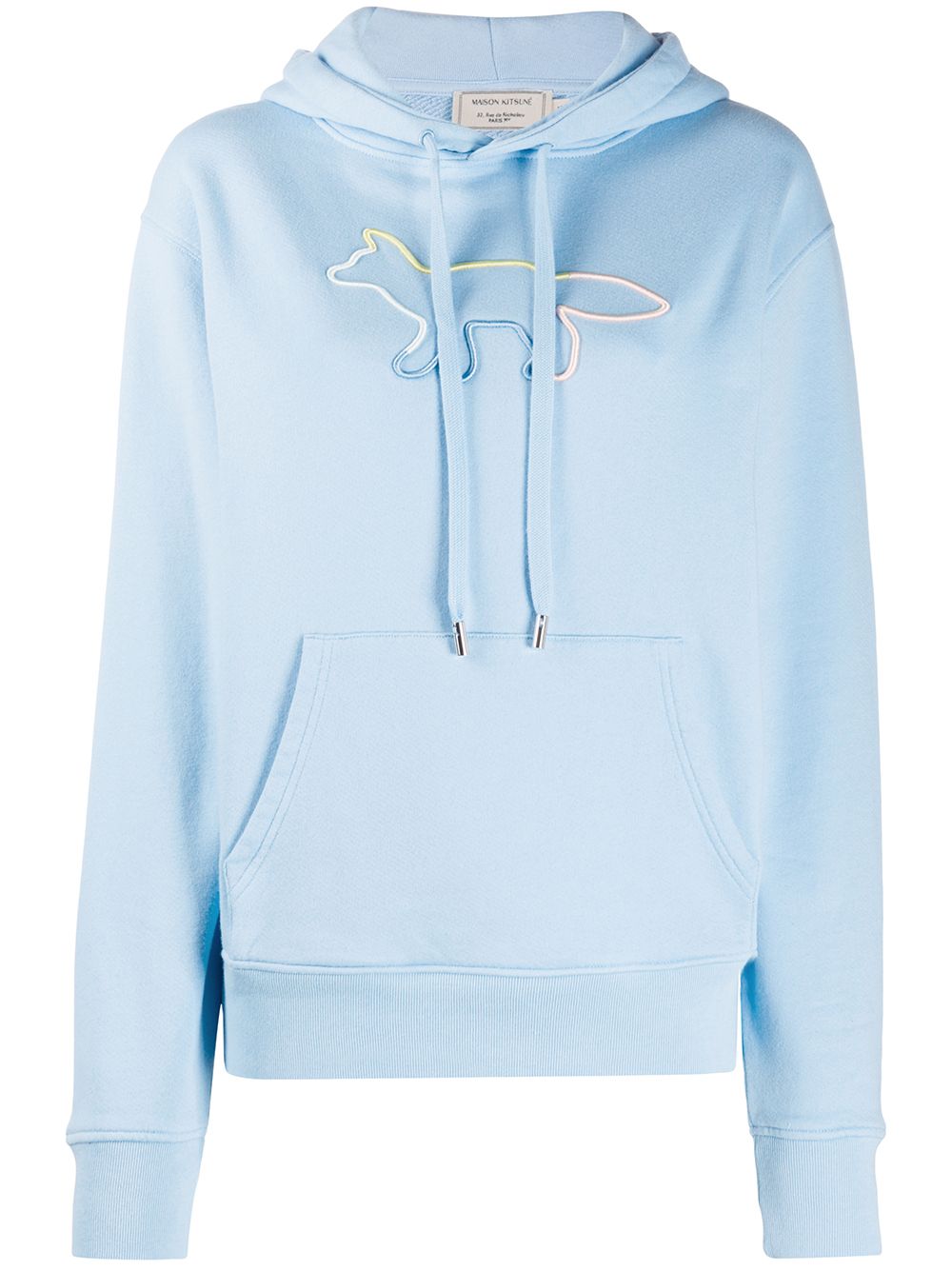 фото Maison kitsuné logo print hoodie