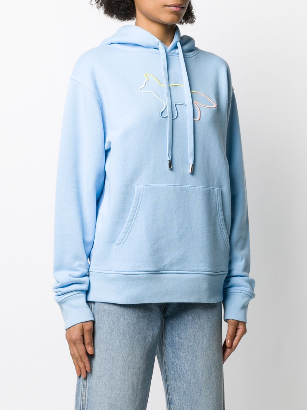 фото Maison kitsuné logo print hoodie