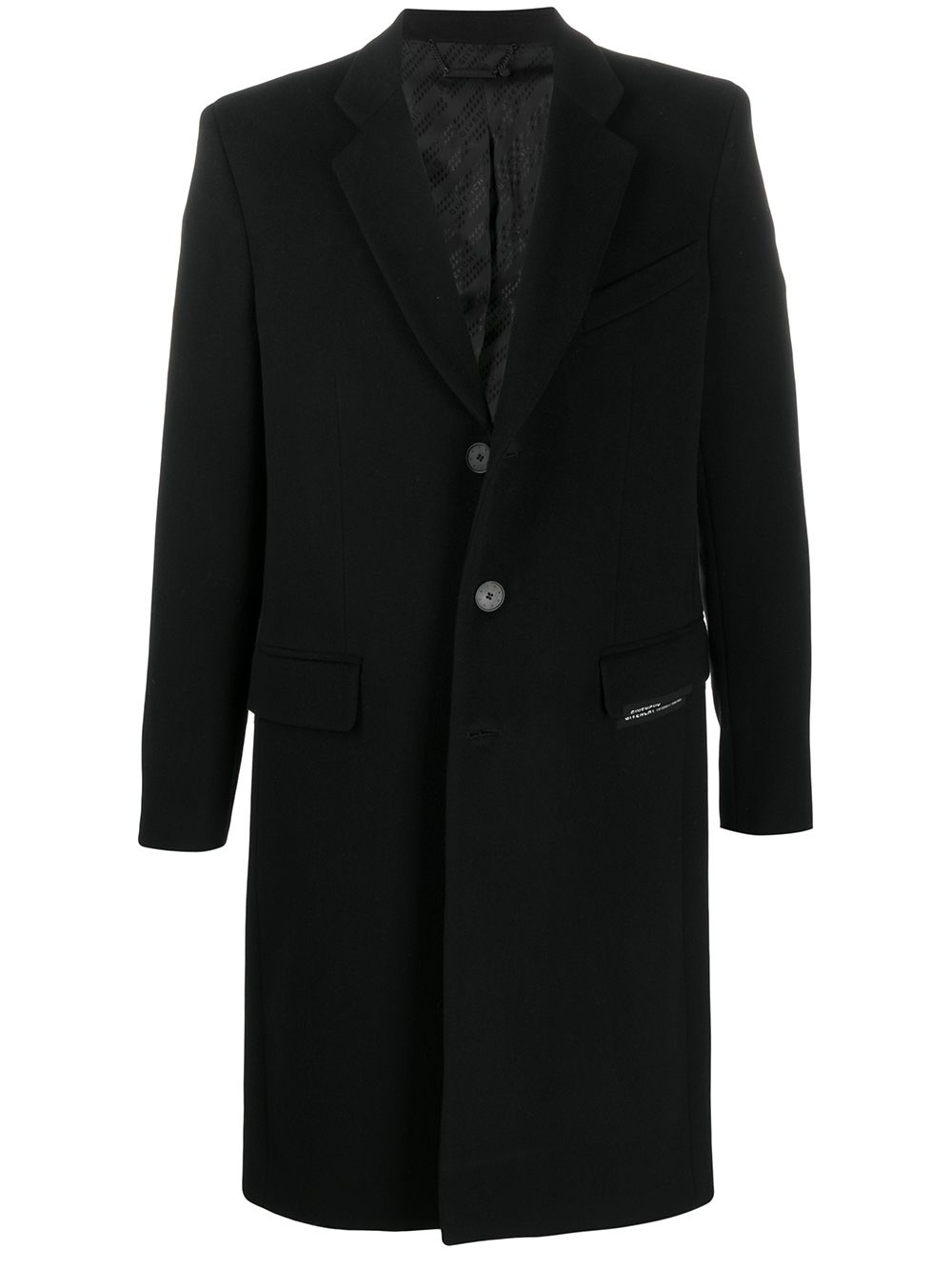фото Givenchy однобортное пальто миди