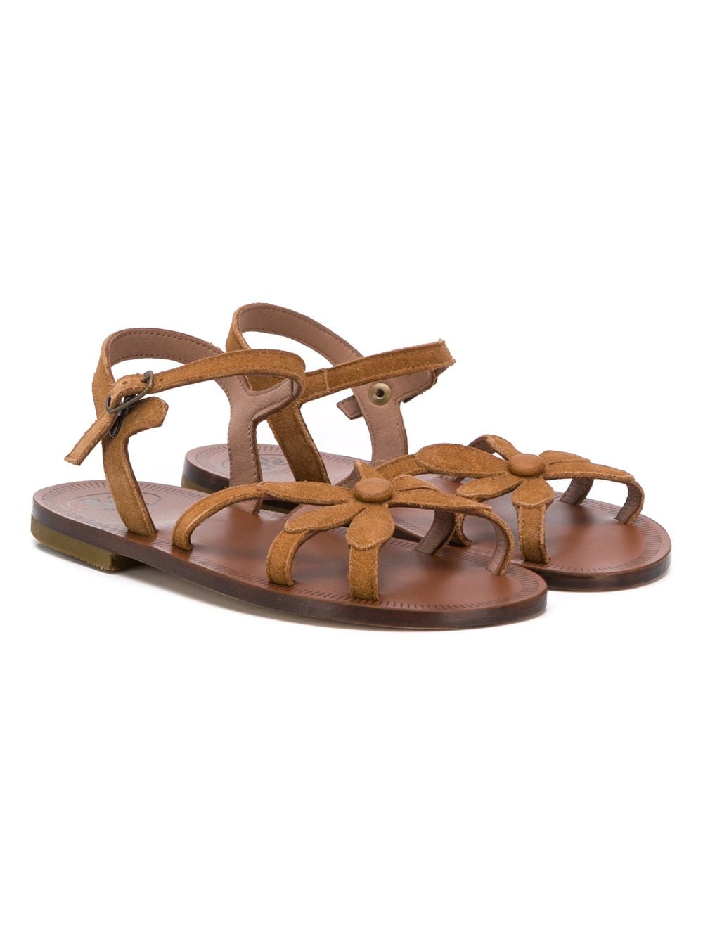 Image 1 of Pèpè floral strap open toe sandals