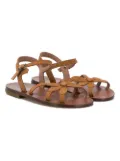 Pèpè floral strap open toe sandals - Brown