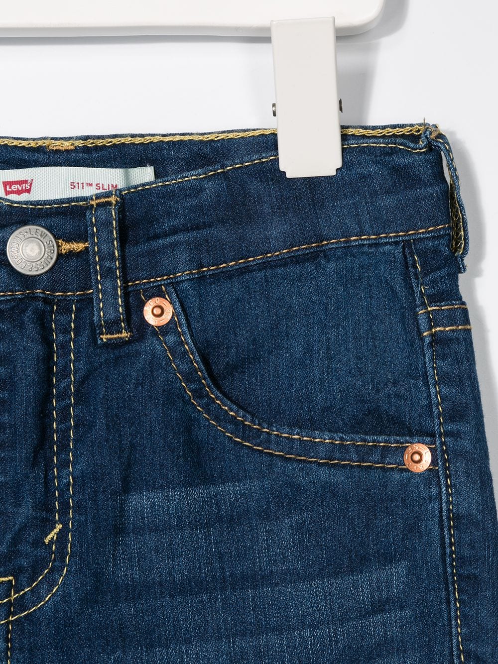 фото Levi's kids джинсовые шорты с эффектом потертости