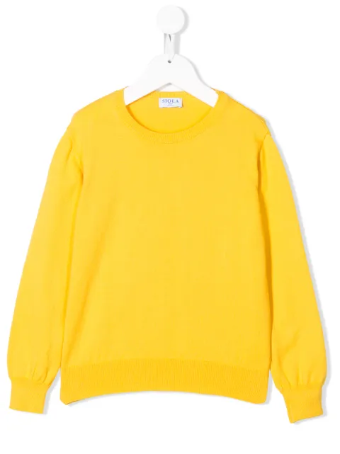 Siola ribbed detail crew neck jumper