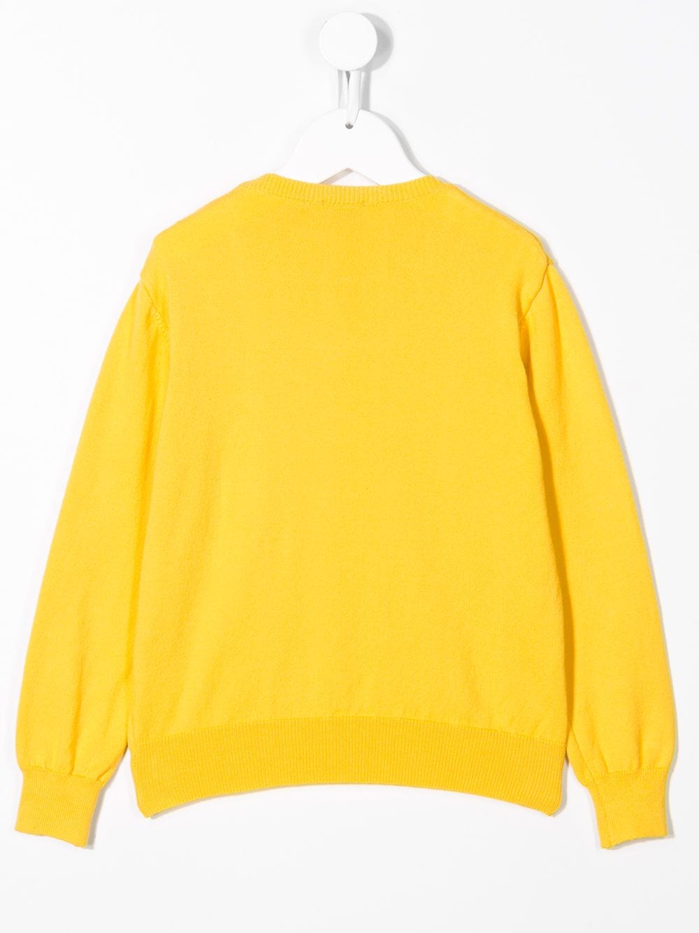 Shop Siola Ribbed Detail Crew Neck Jumper In Yellow
