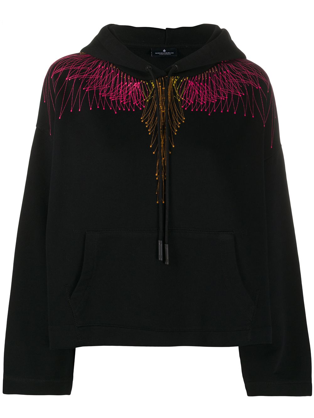 фото Marcelo burlon county of milan wings relaxed hoodie