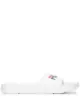 Image 1 of Fila logo print embossed side slides