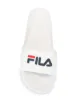 Fila logo print embossed side slides
