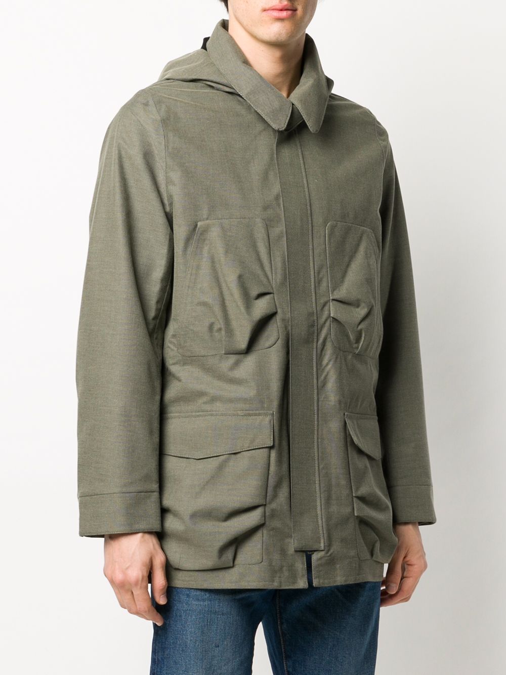 фото Norwegian rain hooded parka coat