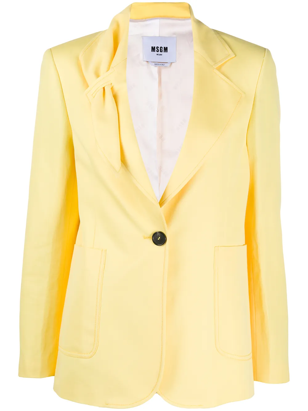 

MSGM blazer con botones - Amarillo