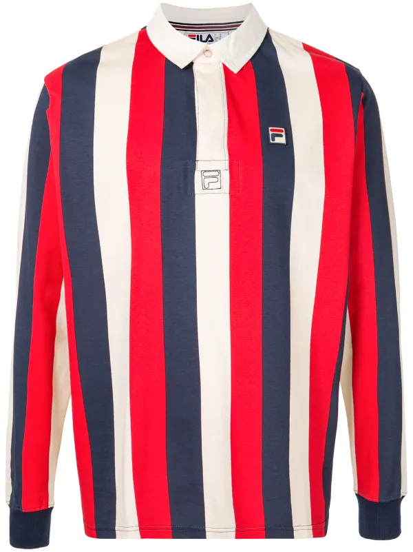 fila striped polo