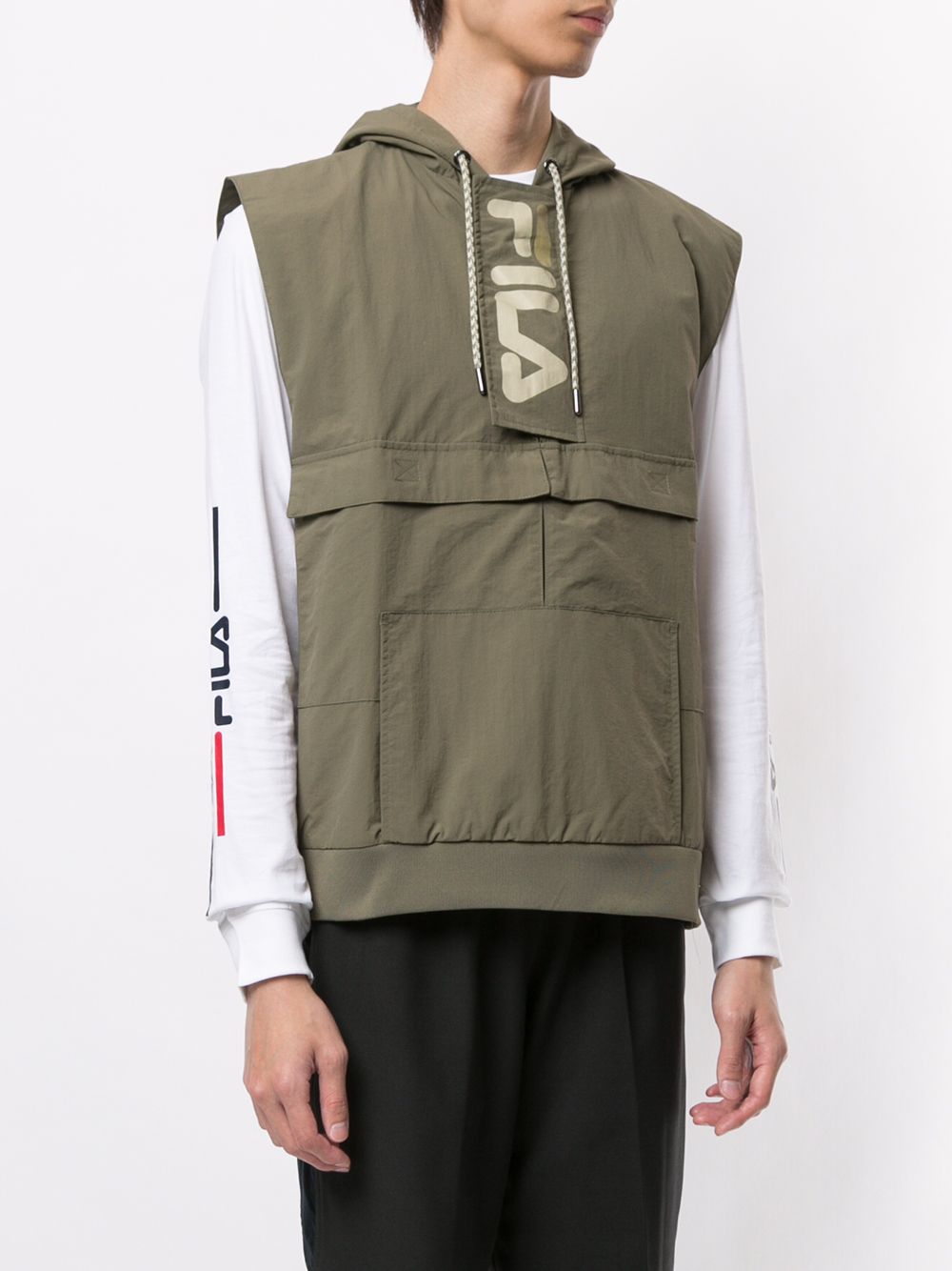 фото Fila logo print cargo vest