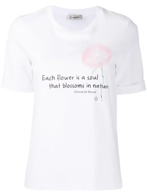 Peserico embellished floral T-shirt