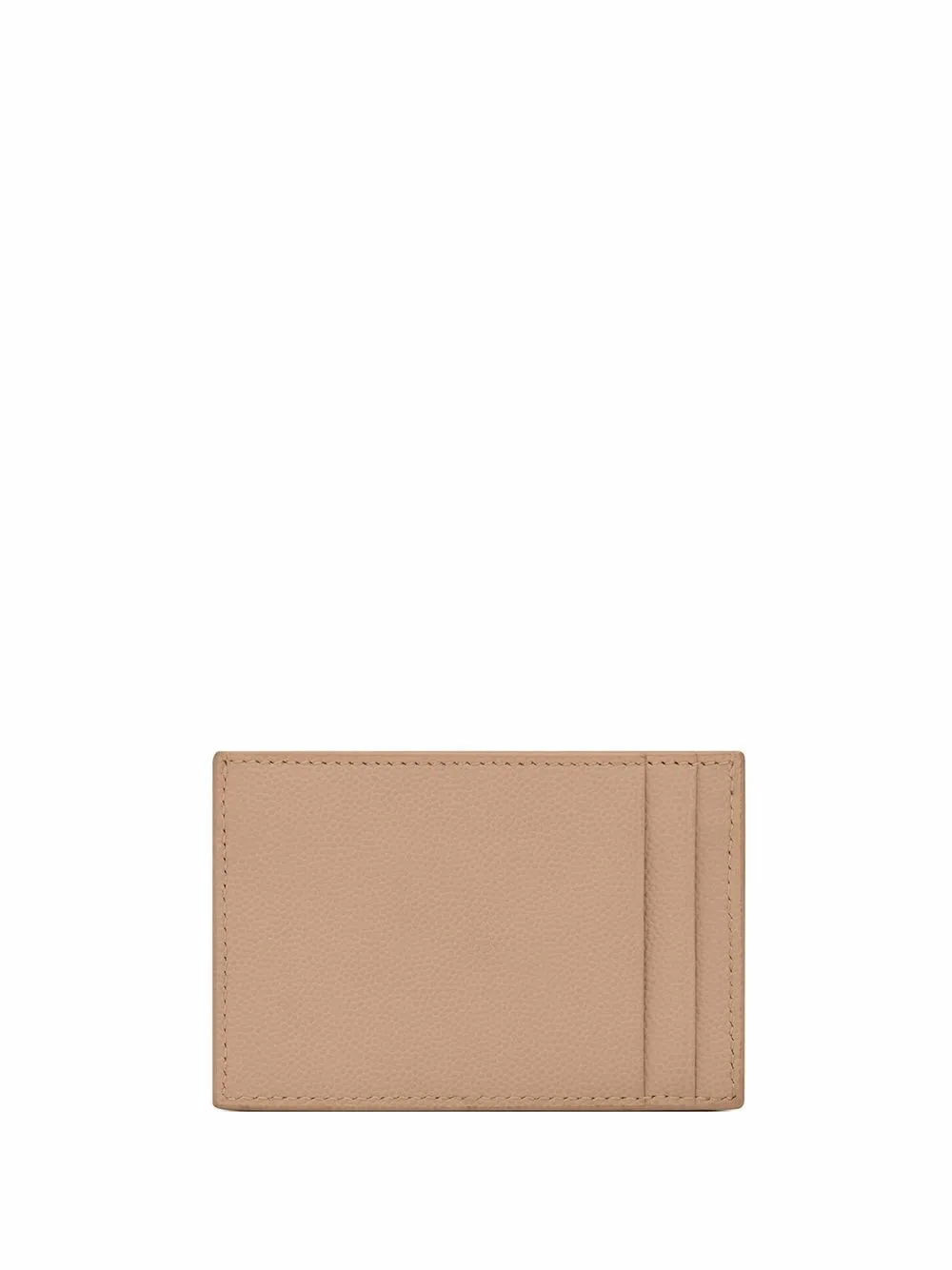 Saint Laurent Pasjeshouder met monogram - Beige