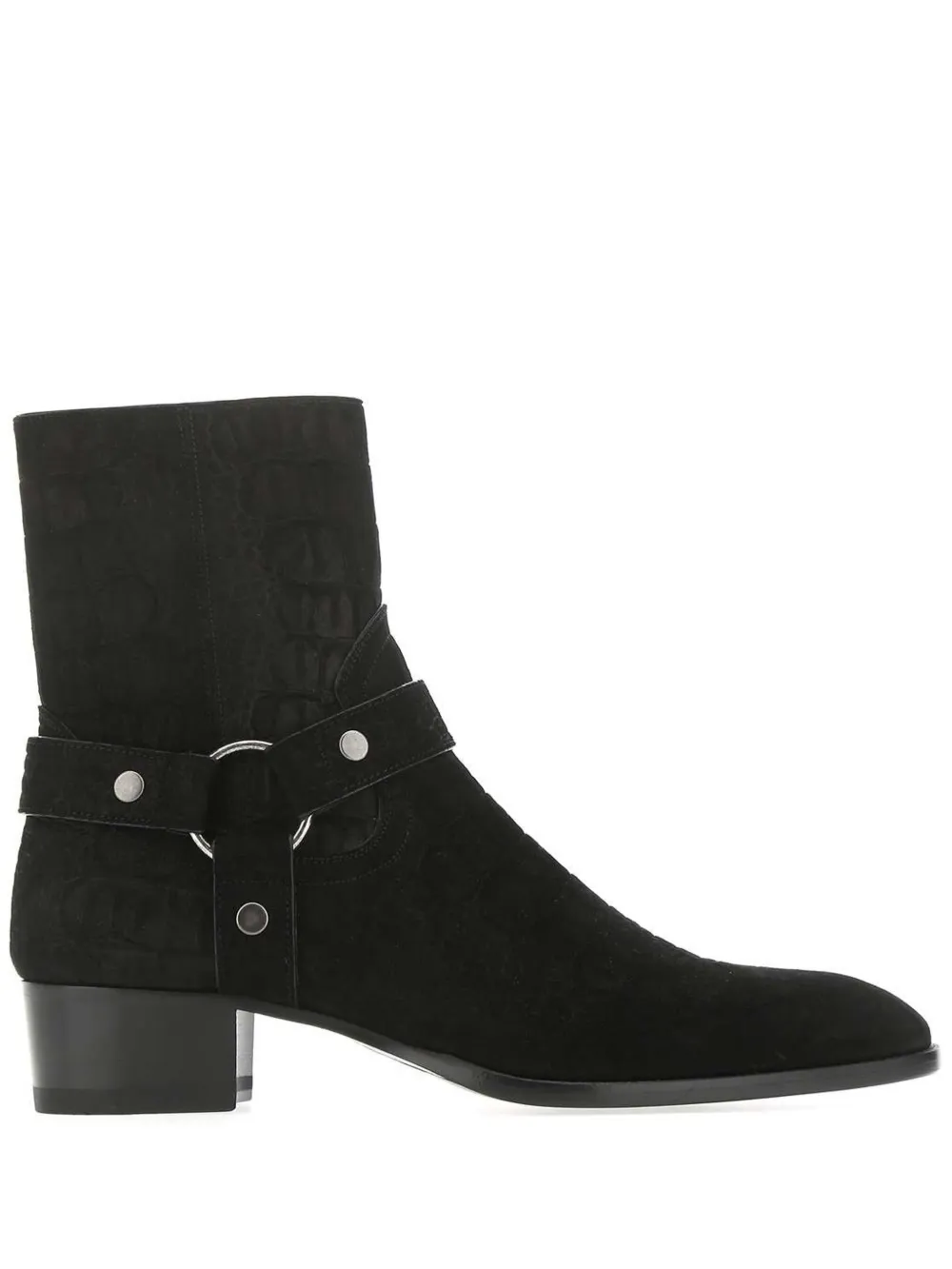 Saint Laurent Wyatt 40mm Harness Boots Black FARFETCH CZ