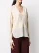 Chloé silk inserts relaxed jumper