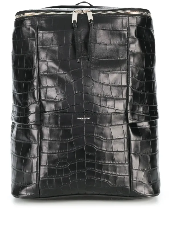 saint laurent crocodile backpack