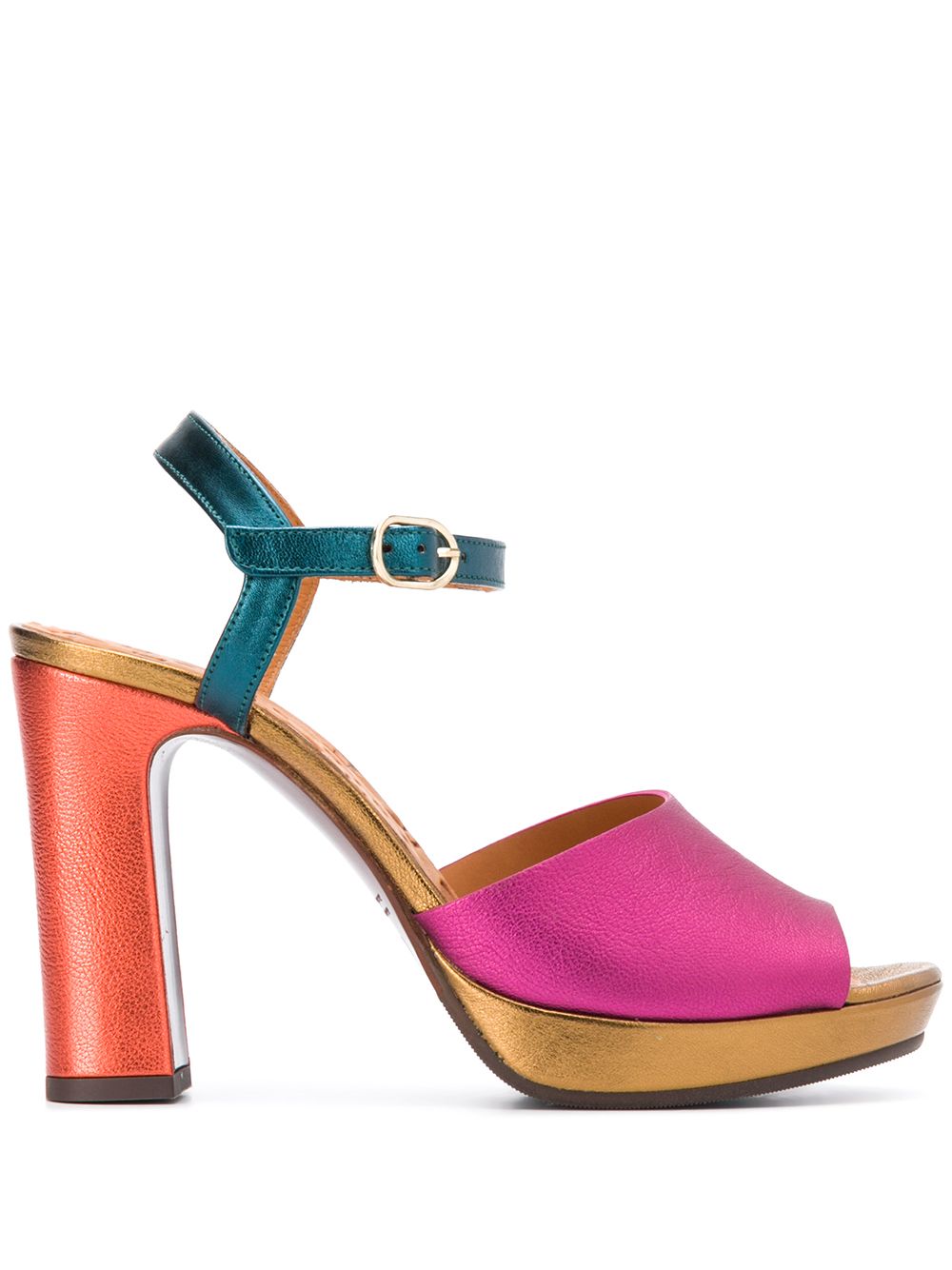 фото Chie mihara cassette 110mm colour-block sandals