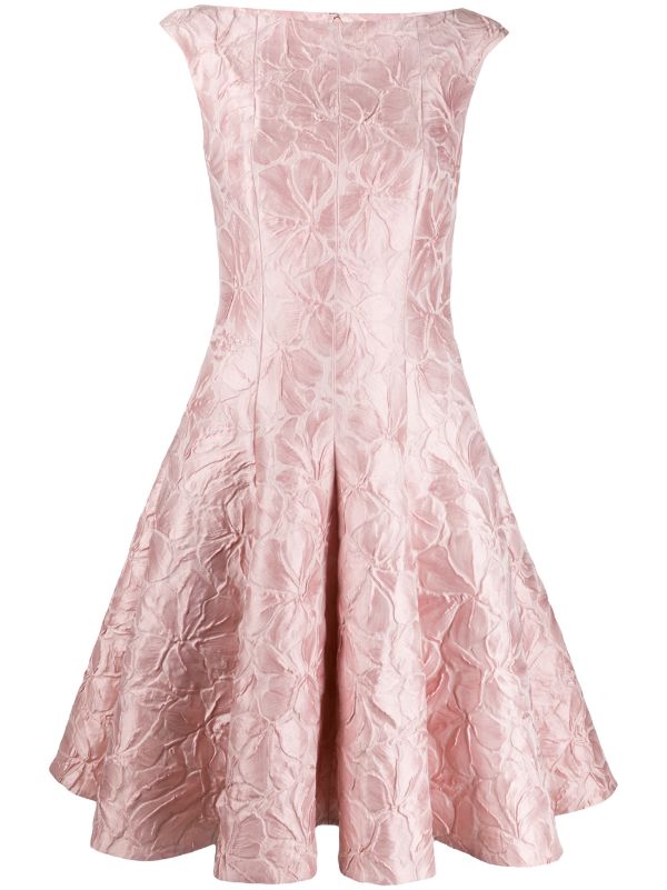 pink jacquard dress