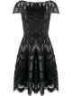 Image 1 of Talbot Runhof faux leather laser-cut dress