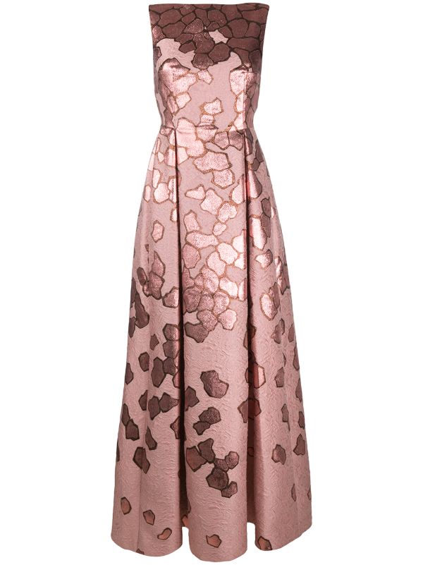 pink jacquard dress