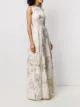 Talbot Runhof jacquard effect maxi dress