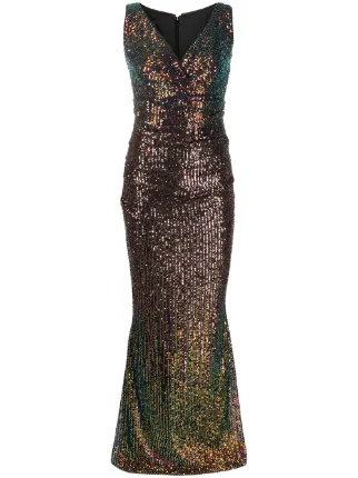 Shop Talbot Runhof sequin dress with 
