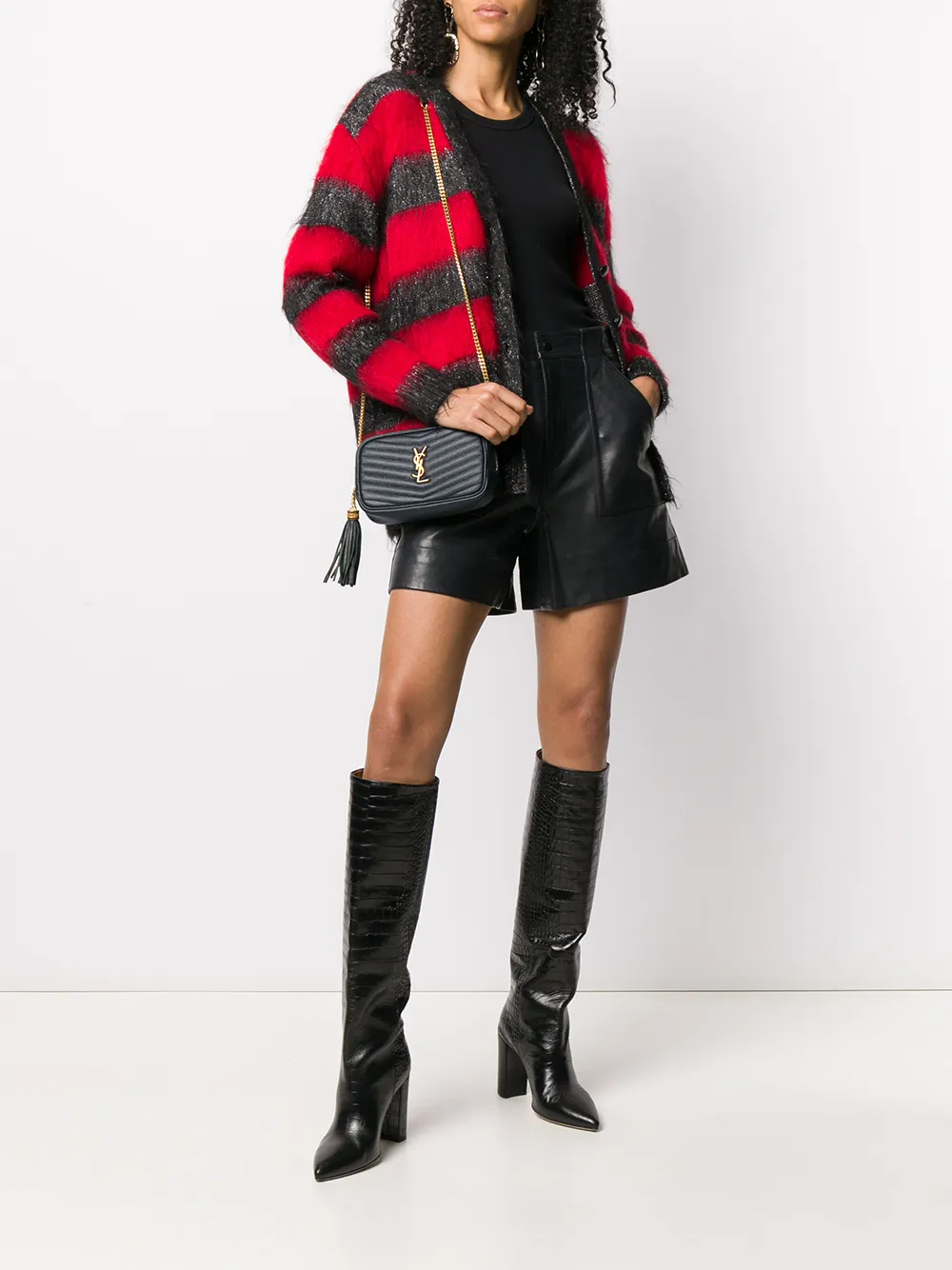 Image 2 of Saint Laurent quilted logo shoulder bag