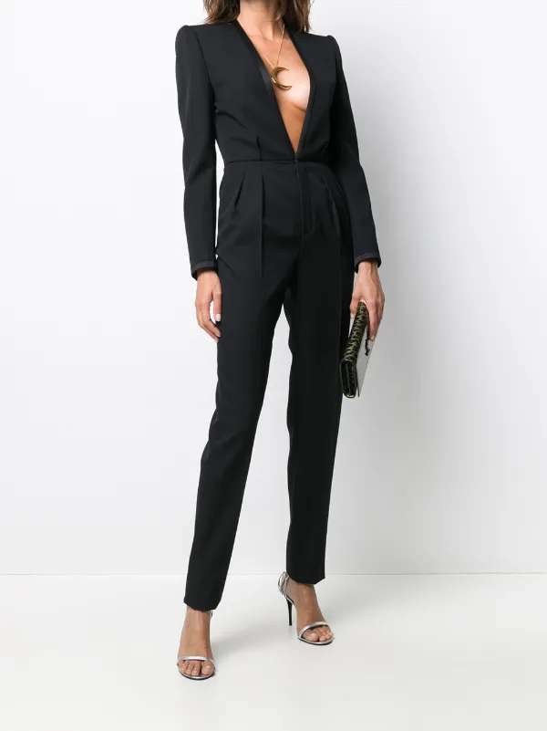 Deep v pantsuit clearance