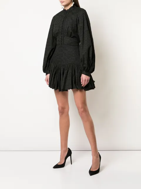acler bastia dress in golden leaves