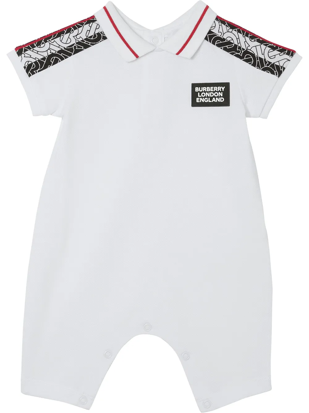Click to view more detailed imagery on our partner's website Burberry Babies' Monogram Stripe Romper In White